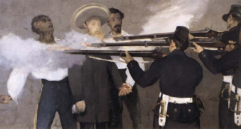 Details of The Execution of Maximilian, Edouard Manet